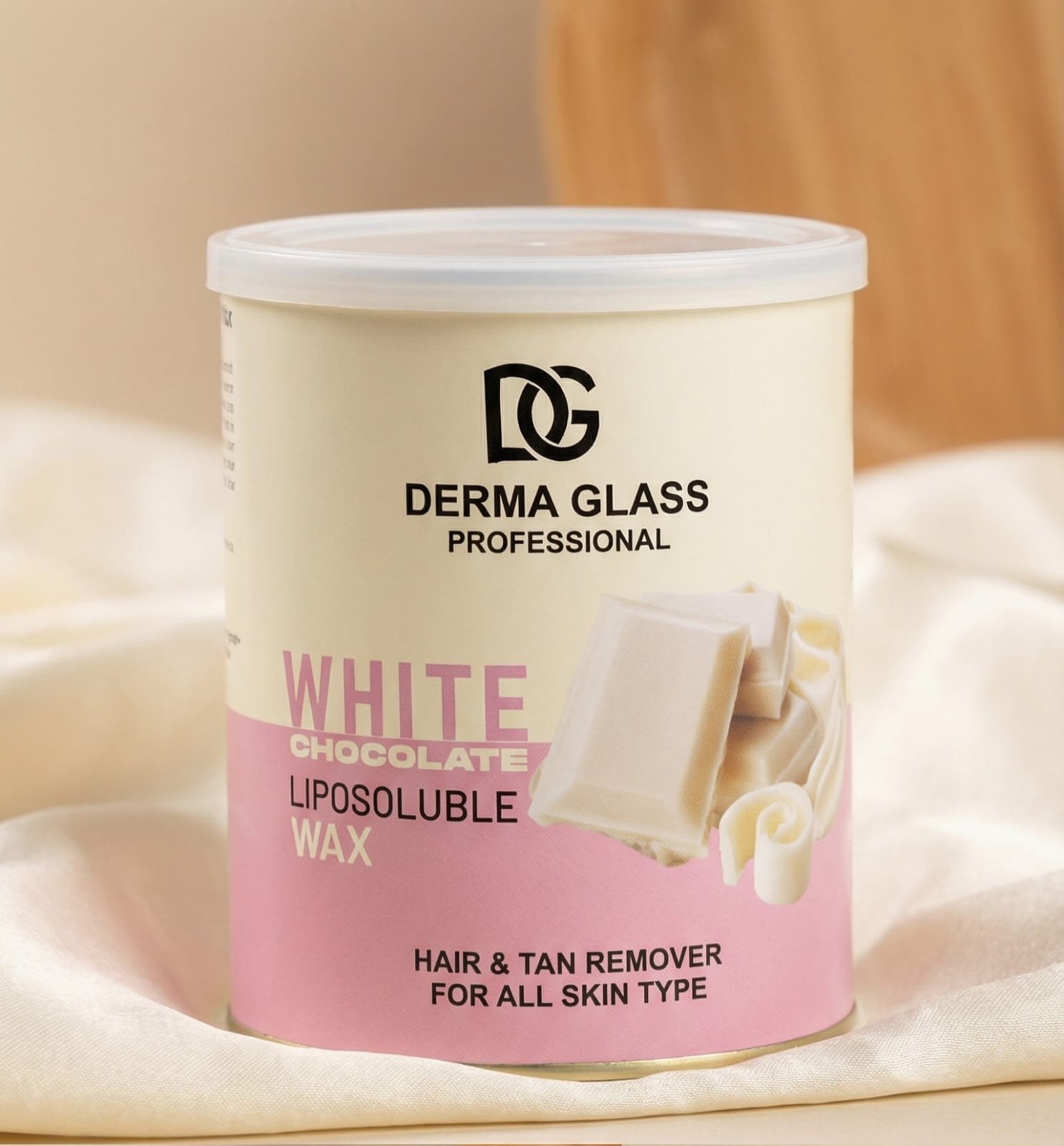 DERMA GLASS -WHITE CHOCLATE LIPOSOLUBLE WAX