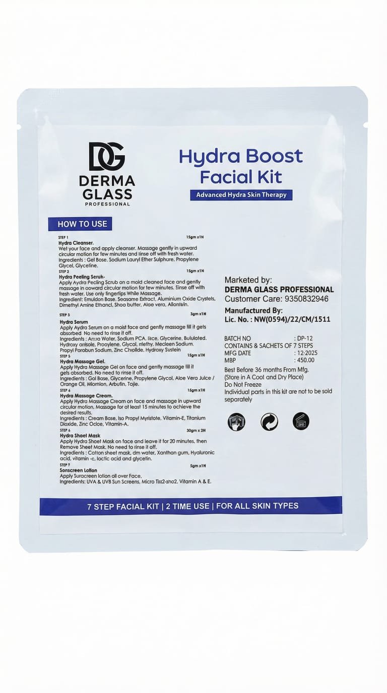Derma Glass -Hydra Boost Facial Kit